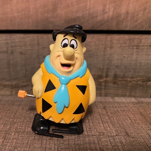 hanna barbera Other - Vintage Flintstones FRED Wind-Up Figure Toy Walker 1992 Boley Hanna-Barbera